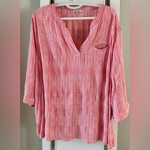 Anne Carson Pink Patterned Tunic